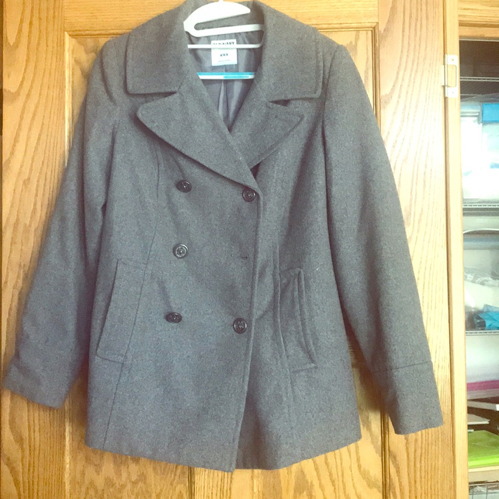 Grey Old Navy pea coat